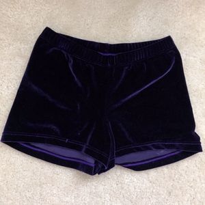 Snowflake Designs Velvet Gymnastics Shorts
